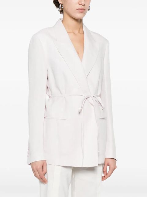 TWINSET tie waist blazer - Pink