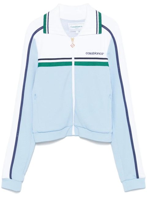 Casablanca piqué track jacket - Blue - zdjęcie produktu nr 1