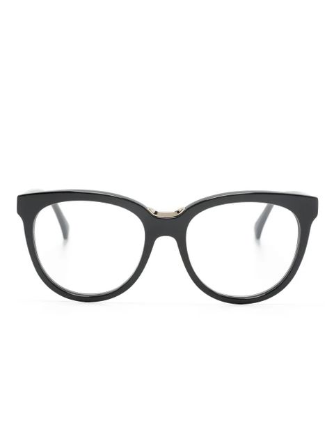 Max Mara Eyewear logo-print cat-eye frame glasses - Black - zdjęcie produktu nr 1