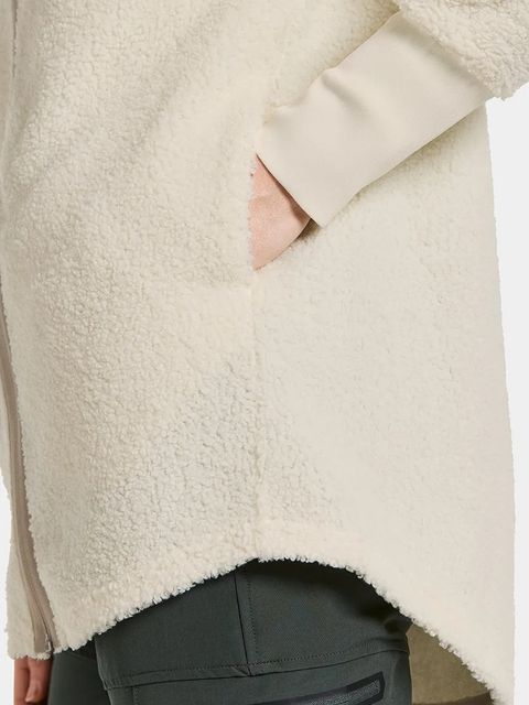 Didriksons bluza polarowa SALLY damska kolor beżowy gładka 505165