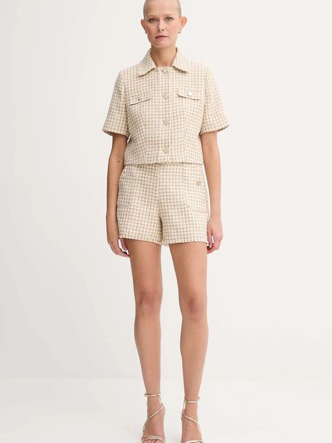 Morgan koszula damska kolor beżowy regular z kołnierzykiem klasycznym VENU.F - zdjęcie produktu nr 2