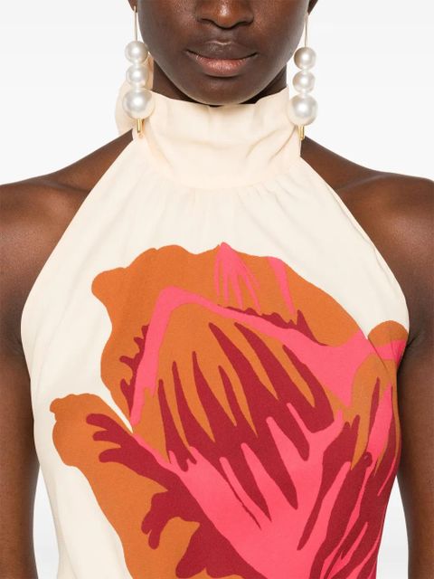 Johanna Ortiz Best of Times midi dress - Neutrals