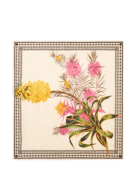 Blumarine agave print scarf - Neutrals - zdjęcie produktu nr 1