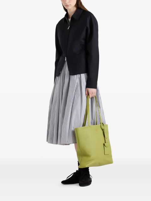 Prada large leather tote bag - Green