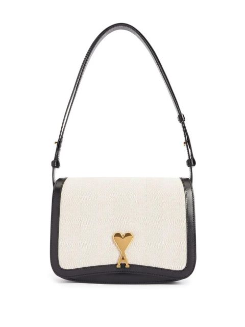 AMI Paris two-tone shoulder bag - Black - zdjęcie produktu nr 1