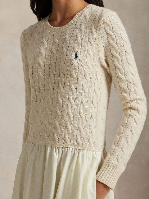 Polo Ralph Lauren sukienka z dodatkiem wełny