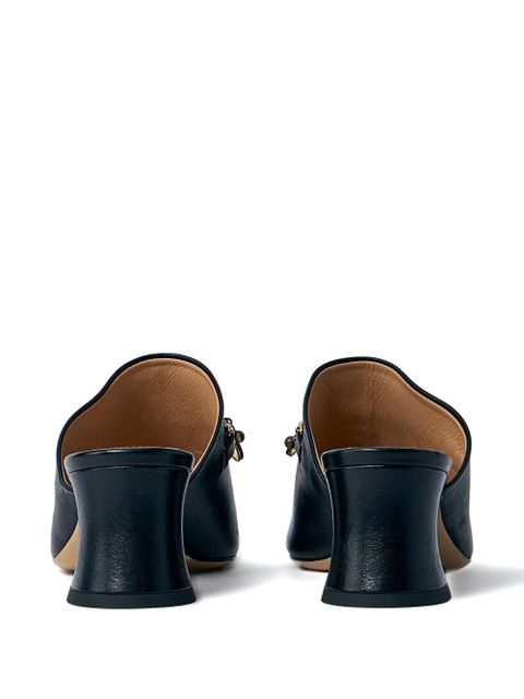 Chloé 80mm charm-embellished heeled mules - Black - zdjęcie produktu nr 2