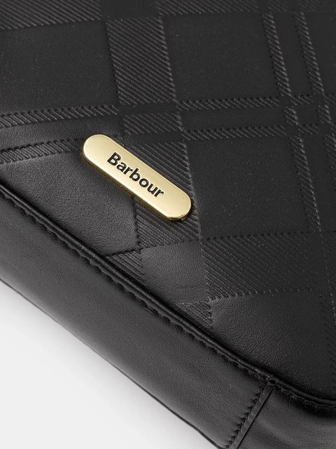 Barbour torebka skórzana Daphne kolor czarny LBA0510