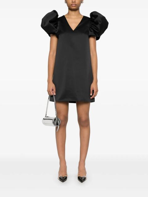 ROTATE BIRGER CHRISTENSEN A-line satin mini dress - Black