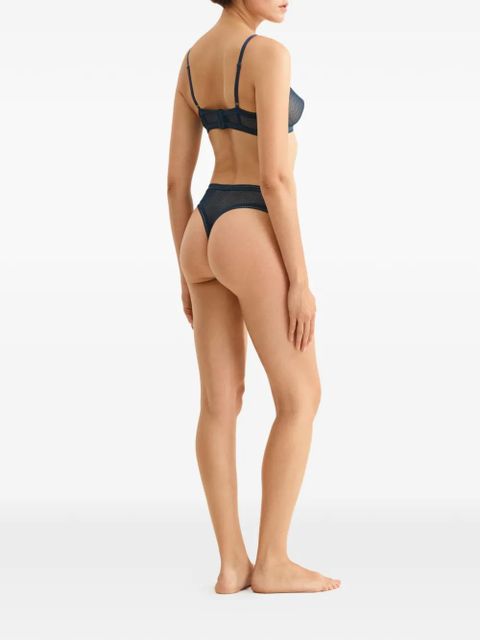 ERES sheer-effect triangle bra - Blue