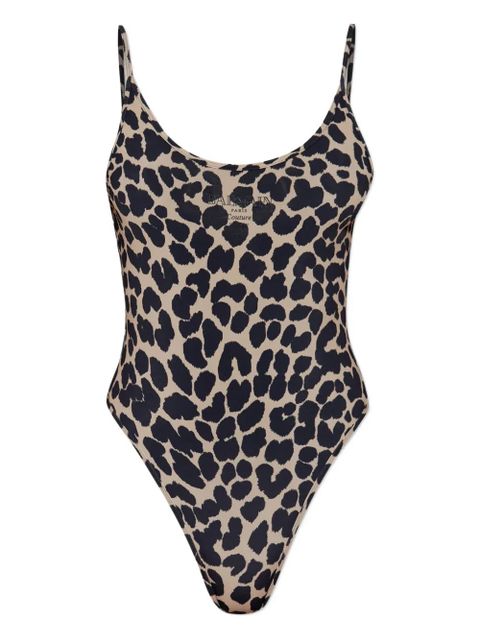 Balmain leopard-print swimsuit - Black - zdjęcie produktu nr 1