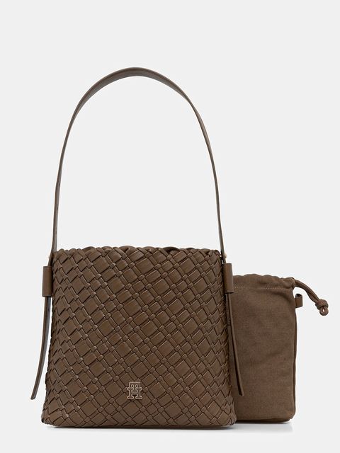 Tommy Hilfiger torebka kolor beżowy AW0AW18160 - zdjęcie produktu nr 1