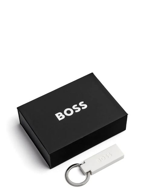 BOSS brelok do kluczy Edge Iconic White kolor biały