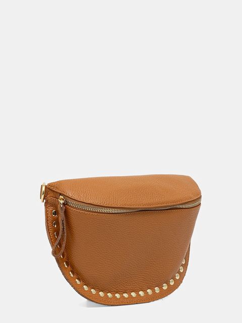 Answear.LAB torebka skórzana kolor brązowy