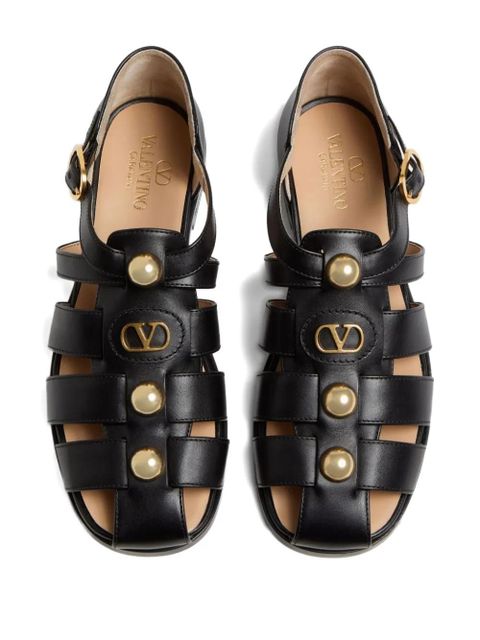 Valentino Garavani 20mm VLogo Signature fisherman sandals - Black