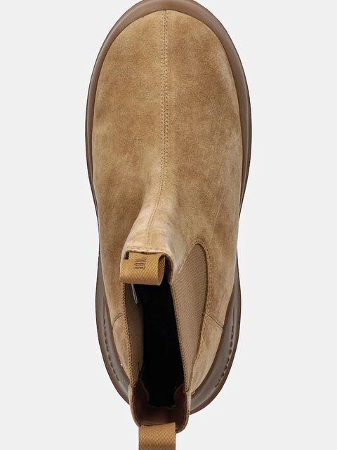 Moon Boot sztyblety zamszowe MB LUNA CHELSEA SUEDE