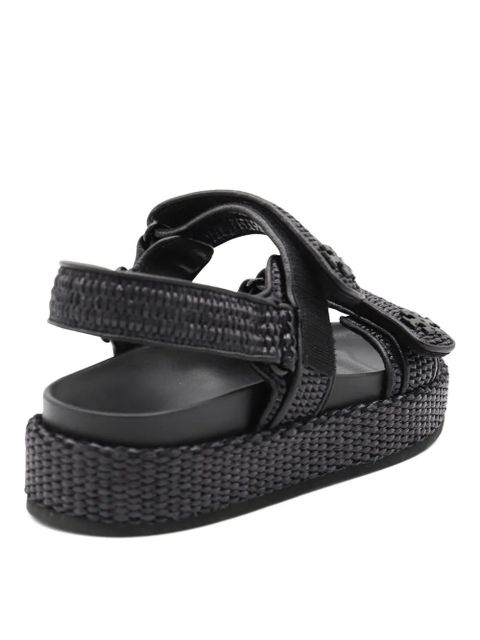 Tory Burch Kira woven platform sandals - Black