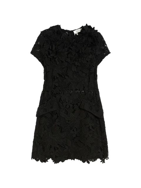 Max Mara floral-appliqué lace dress - Black - zdjęcie produktu nr 1