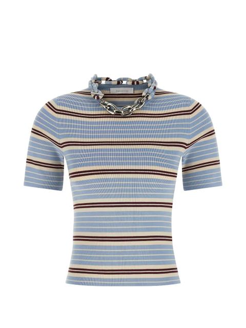 Rabanne chain striped knitwear - Blue - zdjęcie produktu nr 1