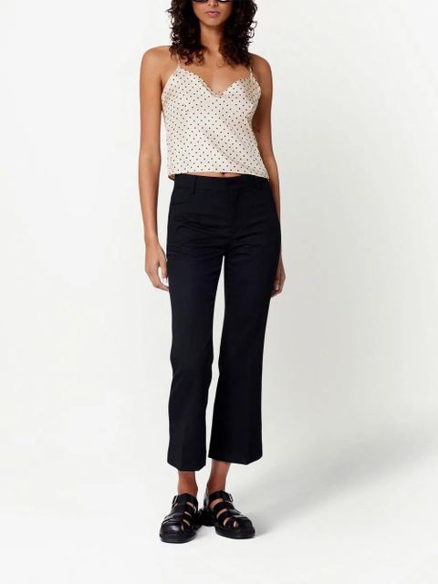 AMI Paris cropped flared trousers - Black