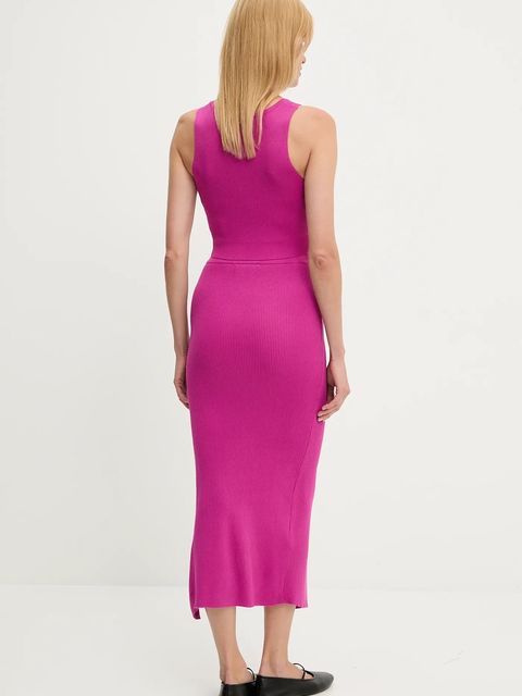 Answear.LAB top i spódnica damski kolor różowy