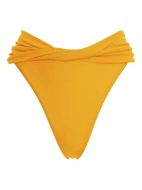 Agua By Agua Bendita ruched arabella lily bikini bottoms - Yellow - zdjęcie produktu nr 1