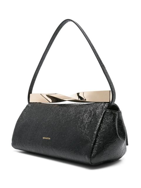 Aquazzura Twist crinkled clutch bag - Black - zdjęcie produktu nr 2