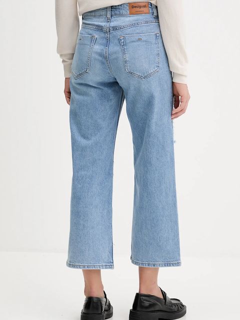 Desigual jeansy PATCHE damskie high waist 25WWDD20