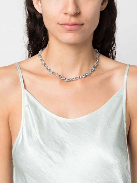 Swarovski Gema crystal-embellished necklace - Blue - zdjęcie produktu nr 2