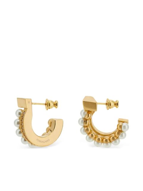 Ferragamo pearl-stud earrings - Gold