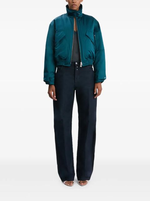 Victoria Beckham padded bomber jacket - Blue - zdjęcie produktu nr 2