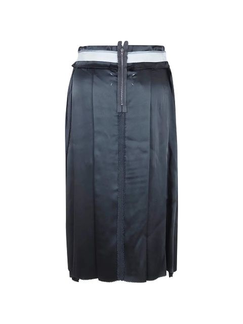 Maison Margiela pleated midi skirt - Black - zdjęcie produktu nr 2