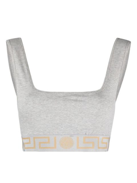 Versace Medusa-jacquard jersey bra - Grey - zdjęcie produktu nr 1