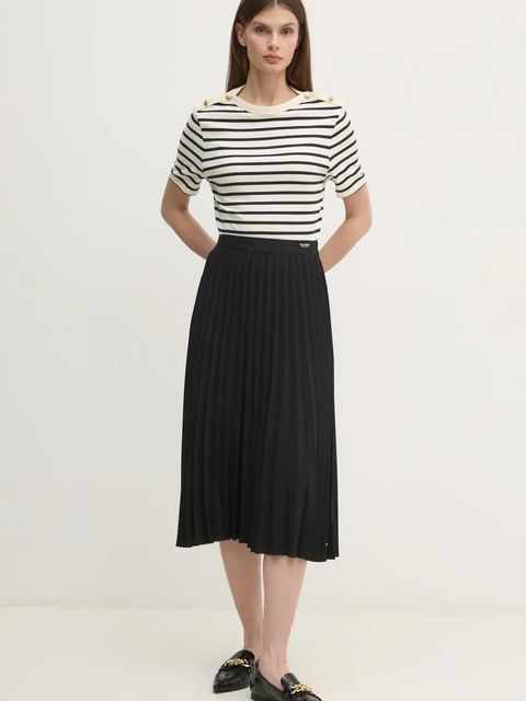 Tommy Hilfiger t-shirt bawełniany damski kolor beżowy WW0WW42907