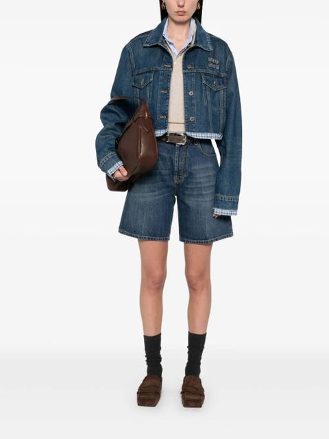 Miu Miu denim shorts - Blue - zdjęcie produktu nr 2