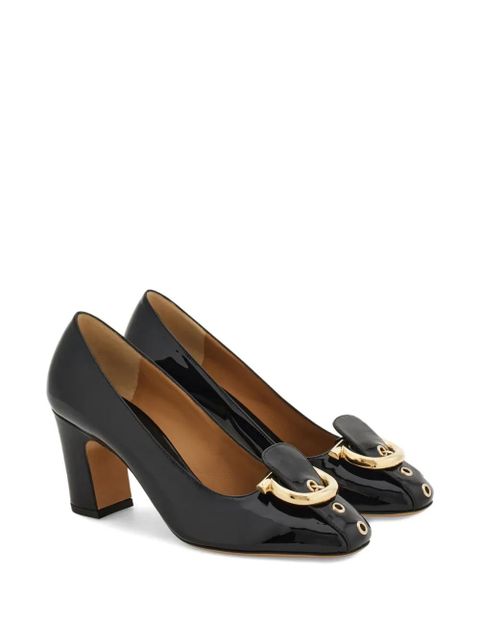 Ferragamo 70mm Gancini block-heel pumps - Black - zdjęcie produktu nr 2