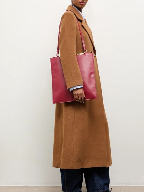 Answear.LAB płaszcz wełniany kolor beżowy