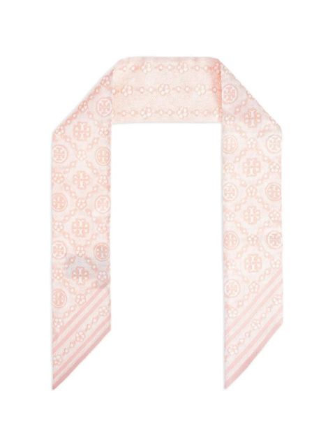 Tory Burch T-Monogram scarf - Pink - zdjęcie produktu nr 1