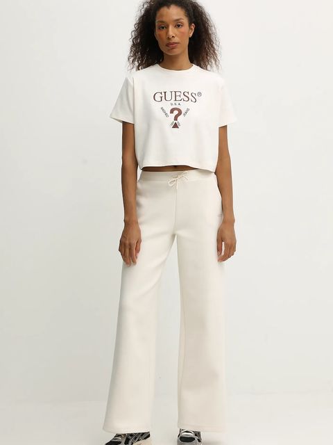 Guess t-shirt FABIA damski kolor beżowy V5BI01 K1891 - zdjęcie produktu nr 2