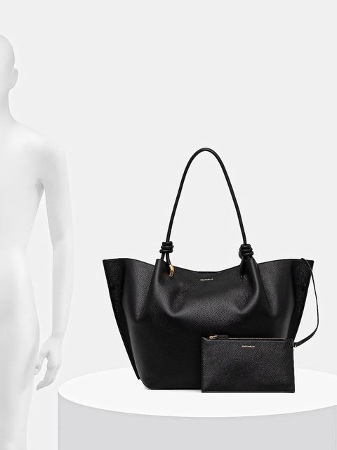 Coccinelle torebka skórzana FINN kolor czarny E1 U07 11 01 01