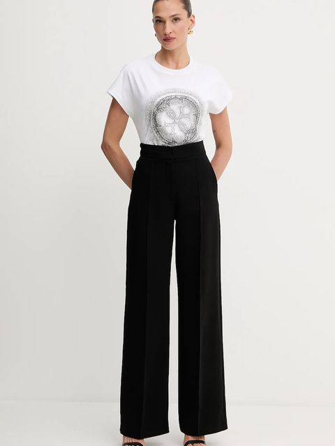 Guess t-shirt bawełniany 4G damski kolor biały W5YI14 I3Z14 - zdjęcie produktu nr 2