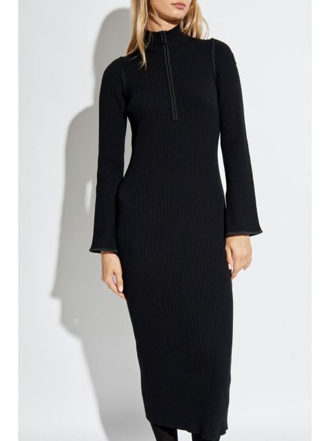 Moncler ribbed dress - Black