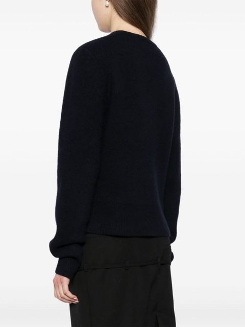 TOTEME cropped crew neck jumper - Blue