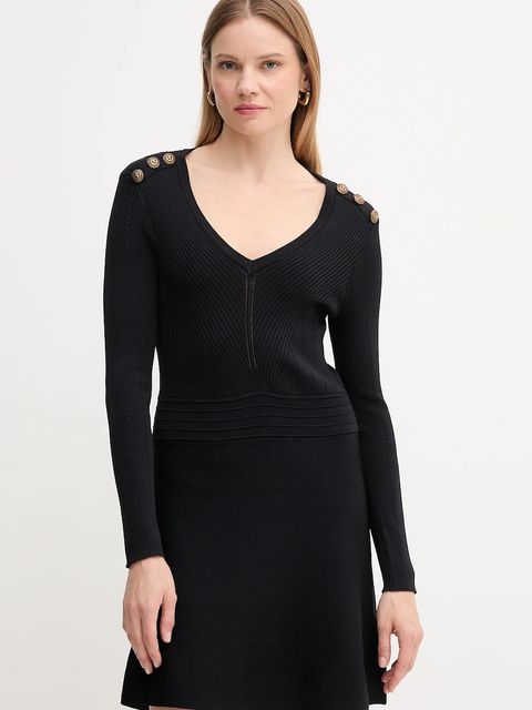 Gaudi sukienka kolor czarny mini rozkloszowana 521FD13008 - zdjęcie produktu nr 1