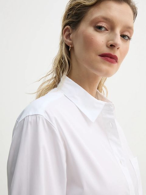 Rag & Bone koszula bawełniana damska kolor biały regular z kołnierzykiem klasycznym WAW22PA050PO50