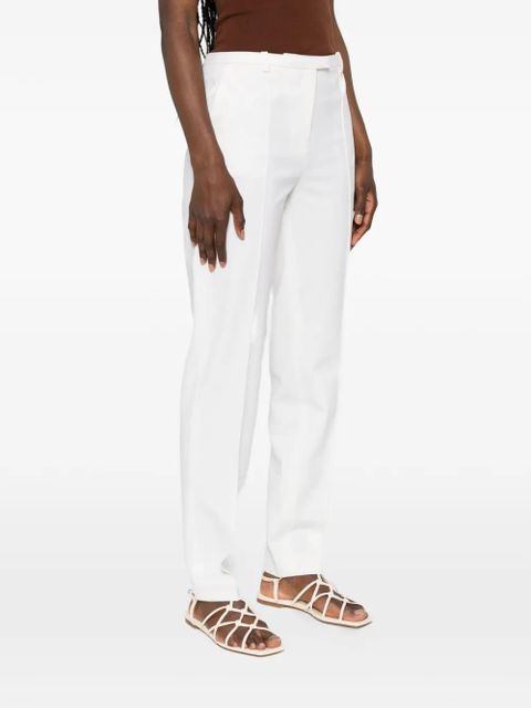 LouLou de Saison pressed-crease straight-leg trousers - White