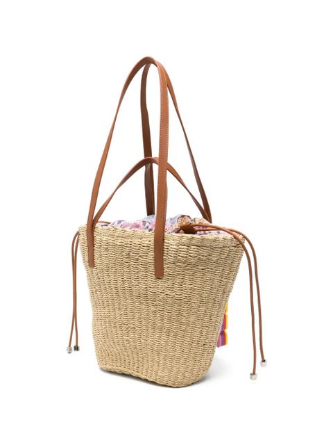 GCDS logo-plaquetote bag - Neutrals