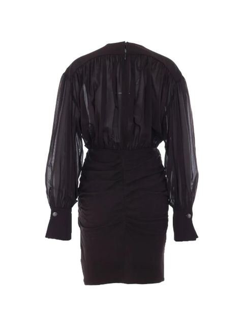 PINKO Apricena long-sleeve mini dress - Brown - zdjęcie produktu nr 2