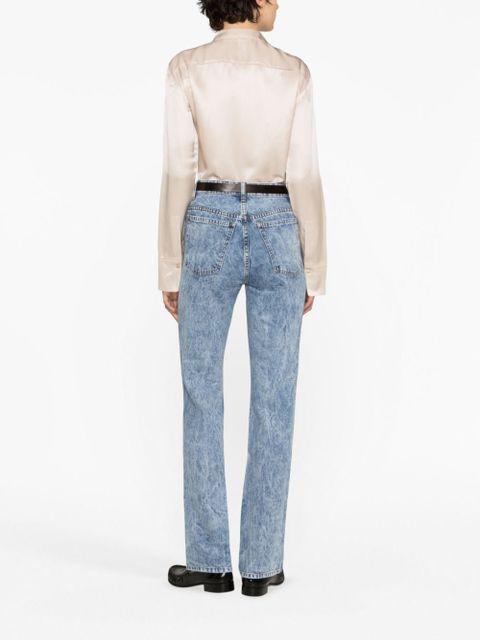 KHAITE The Danielle acid-wash jeans - Blue