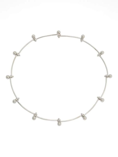 Jil Sander beaded necklace - Silver - zdjęcie produktu nr 1